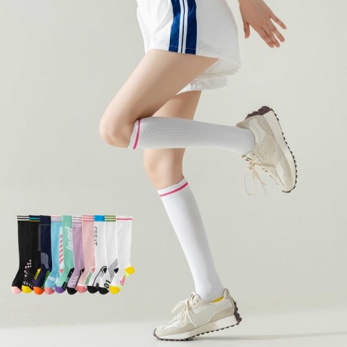 Sports muscle energy compression socks for women fitness running skipping long socks yoga cycling thin leg calf socks