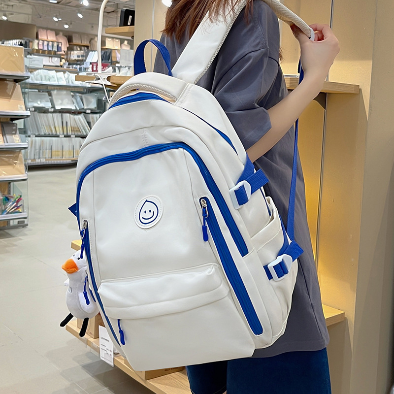 Student schoolbag female Japanese high school student junior high school large capacity backpack Korean version ins retro simple men's and women's backpack