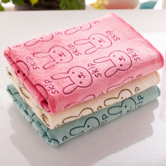 Towel source microfiber cartoon face wash towel supermarket absorbent face towel gift car towel