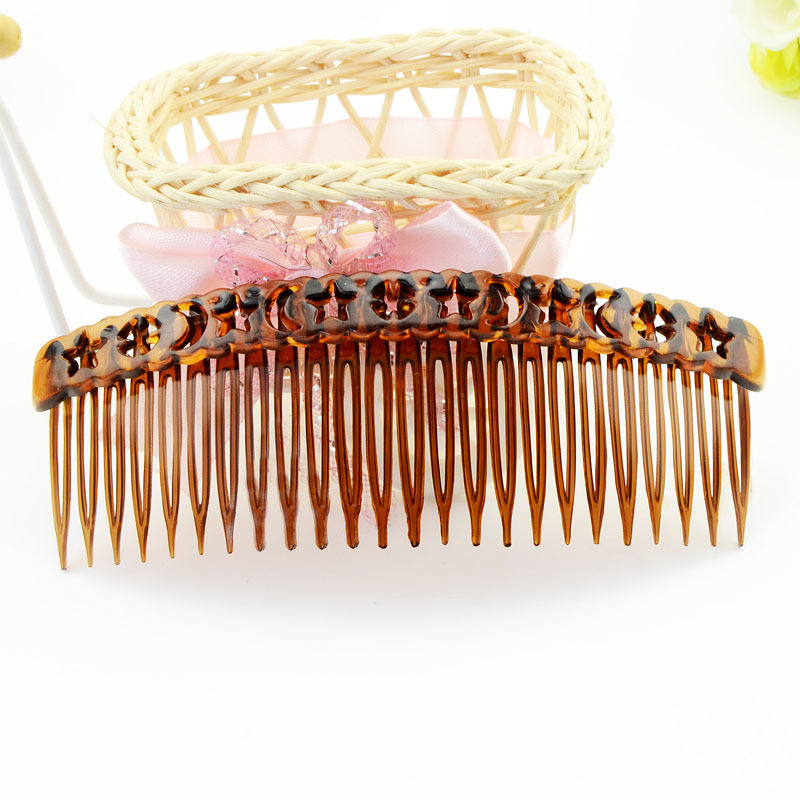 Variety of hair comb insert comb 24 tooth plate hair comb multi-color high quality