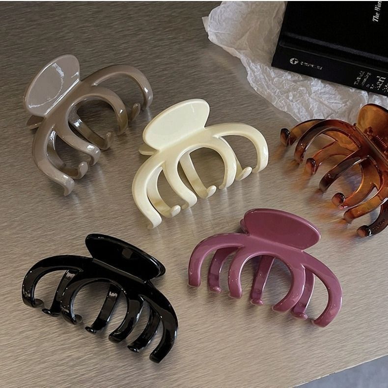New style hairpin large pumpkin plate hair grabber for women's back of head simple high ponytail shark clip headwear wholesale