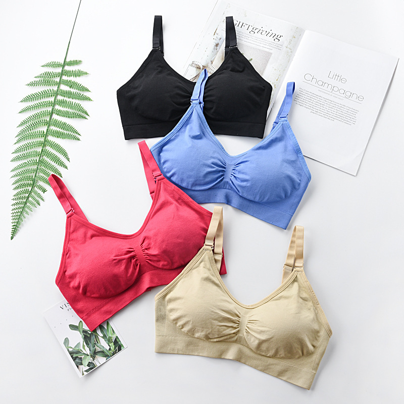 Traditional large size non-wired bra for women with back buckle sexy push-up breast-retracting adjustable sports bra
