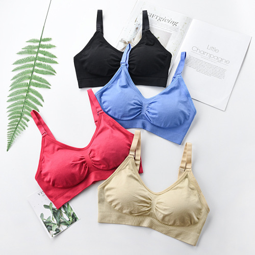 Traditional large size non-wired bra for women with back buckle sexy push-up breast-retracting adjustable sports bra