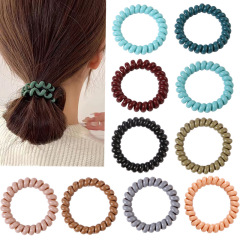Simple phone cord hair tie for women, high elastic hair tie, hair rope, durable and non-harming ponytail hair tie wholesale