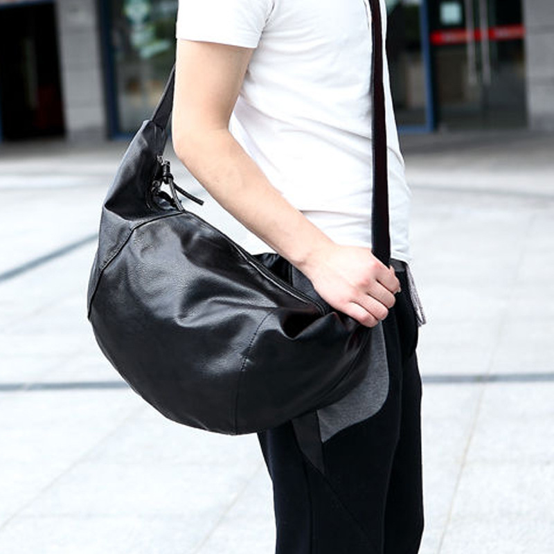 Original Wholesale New Korean Style Men's Bag Personalized Travel Bag Bucket Bag Trendy Bag Casual Dumpling Bag Crossbody Bag