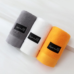 Factory wholesale Class A thickened and enlarged pure cotton towel hotel face towel soft and absorbent business gift embroidered logo