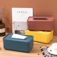 ZT 3011 Plastic Covered Paper Box Living Room Creative Paper Box Household Simple Napkin Storage Box Tissue Paper Box