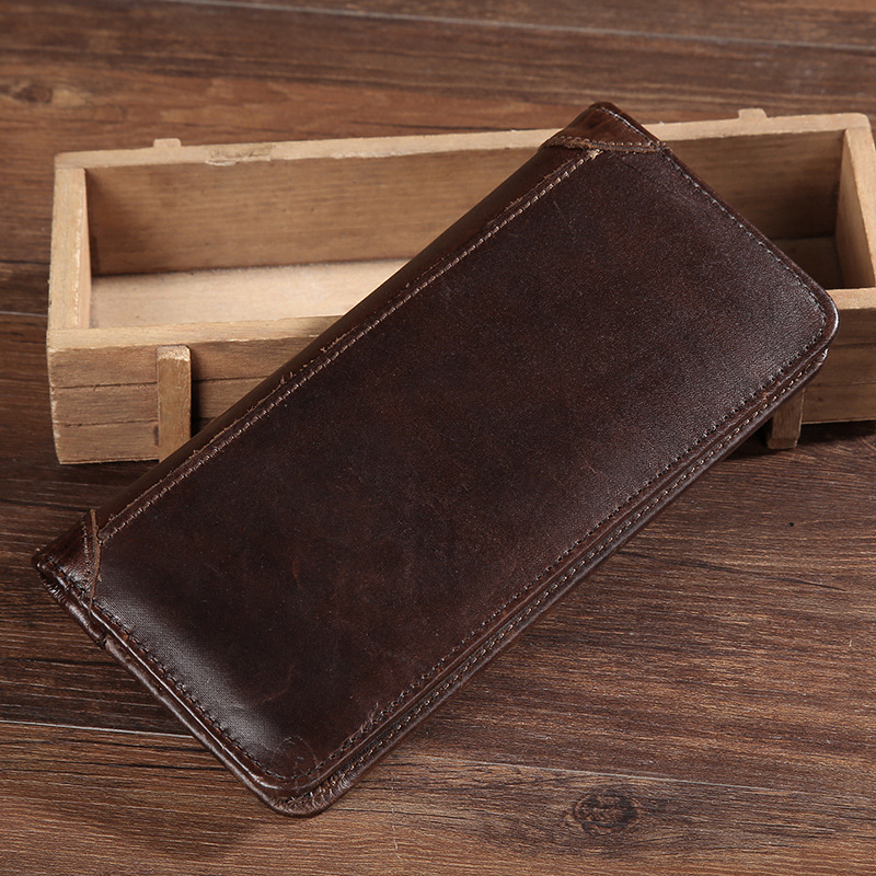 Foreign trade supply new men's bag men's casual genuine leather clutch bag first layer cowhide wallet bag clutch bag zipper bag