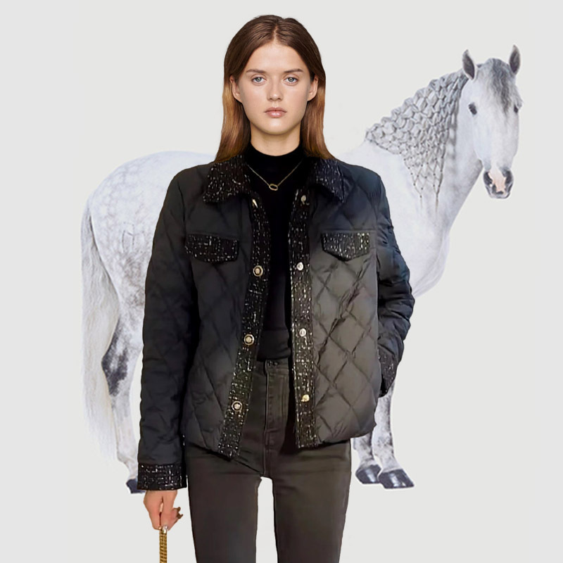 Jiaxing Pinghu Xiaoxiangfeng down jacket women's high-end women's winter coat Korean version white duck down jacket women's short style