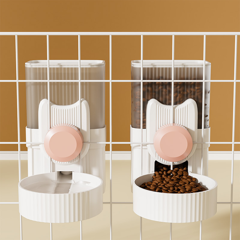 Cross-border pet water dispenser, hanging cage, automatic pet feeding and drinking bowl, hanging kettle, dog food bowl, cat bowl
