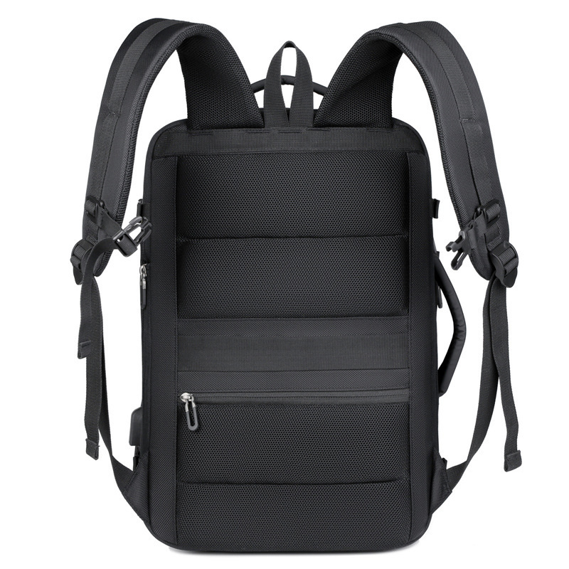 Business commuter backpack large capacity expandable multifunctional waterproof student men's 17.3 inch computer backpack