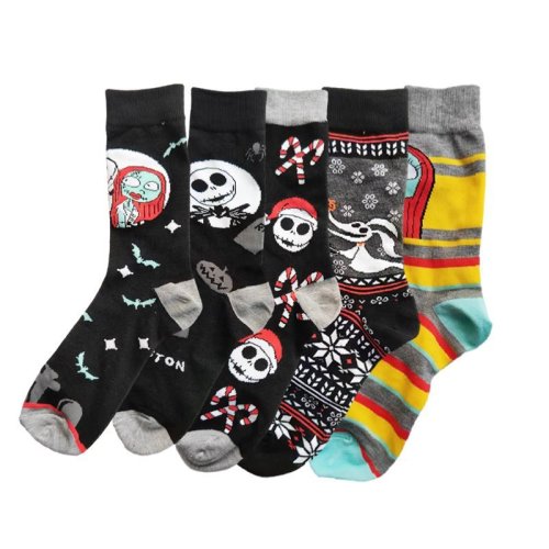 Men's wholesale cotton socks large size cotton anime four seasons manufacturer casual Halloween European and American beauty ins Amazon socks