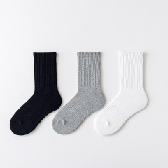 Socks winter thickened solid color towel mid-tube socks European and American ins sports style terry socks warm sports socks men's socks