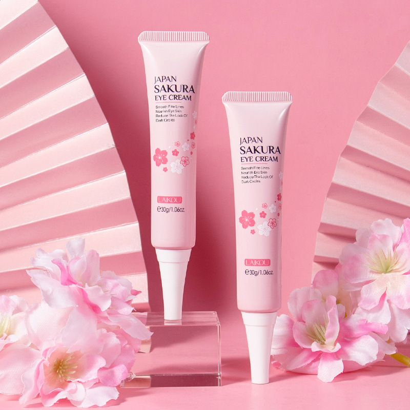 LAIKOU Sakura Essence Eye Cream 30g eye moisturizing and hydrating skin care product English packaging