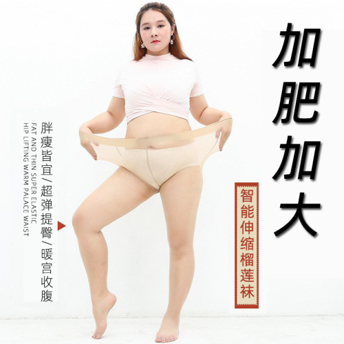 Women's plus size durian socks stockings summer ultra-thin velvet graphene pineapple socks plus anti-snatch skin beauty socks