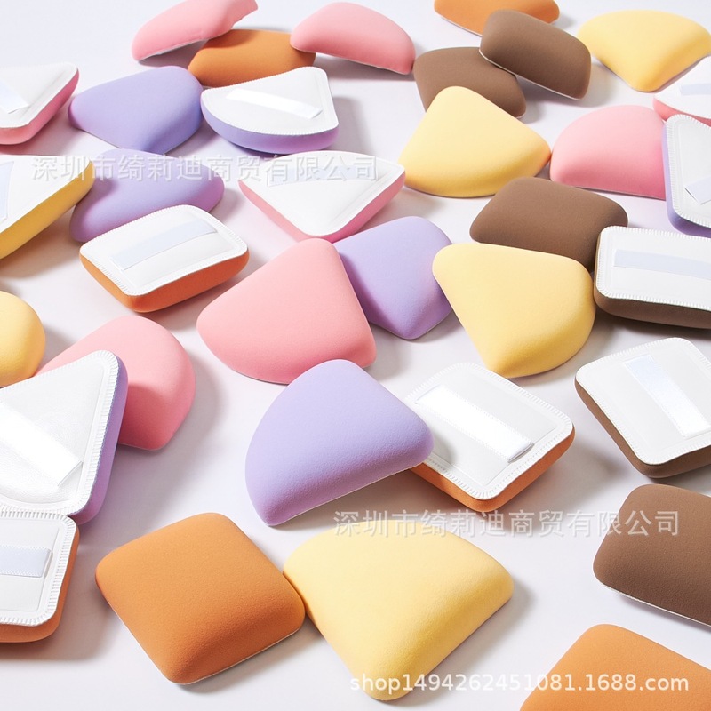 Japanese Rubycell airy marshmallow fan-shaped air cushion puff fan-shaped soft makeup sponge puff