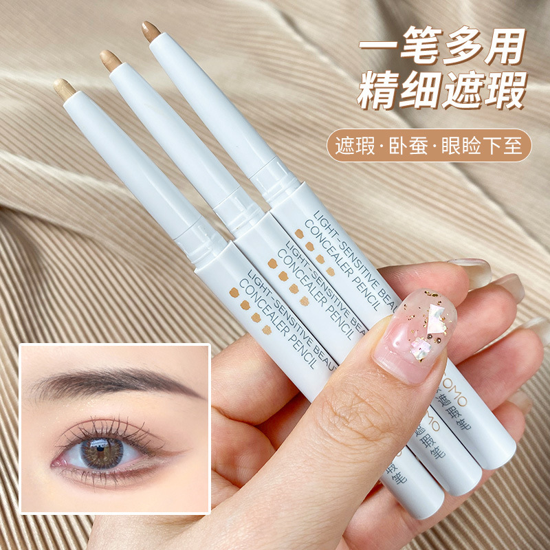 Gemeng Light Concealer Pen, Eyebrow Concealer, Eyelid Concealer, Tear Trough Dark Circle Concealer, Silkworm Pen