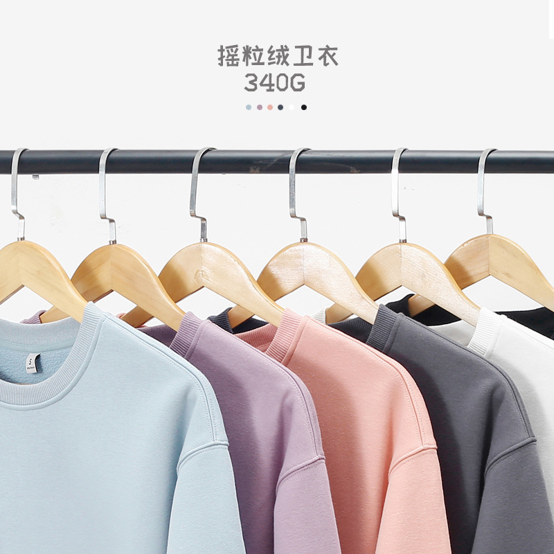 Denjue Men's Wear Autumn and Winter New Product 340G Velvet Oversize Sweater Couple's Pullover Round Neck Sweater for Men