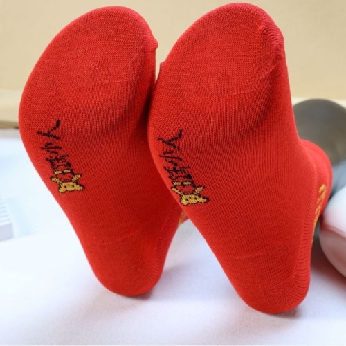 Socks for women in their zodiac year, wedding and blessing characters, festive New Year autumn and winter women's socks, red socks, mid-calf stockings, cotton socks