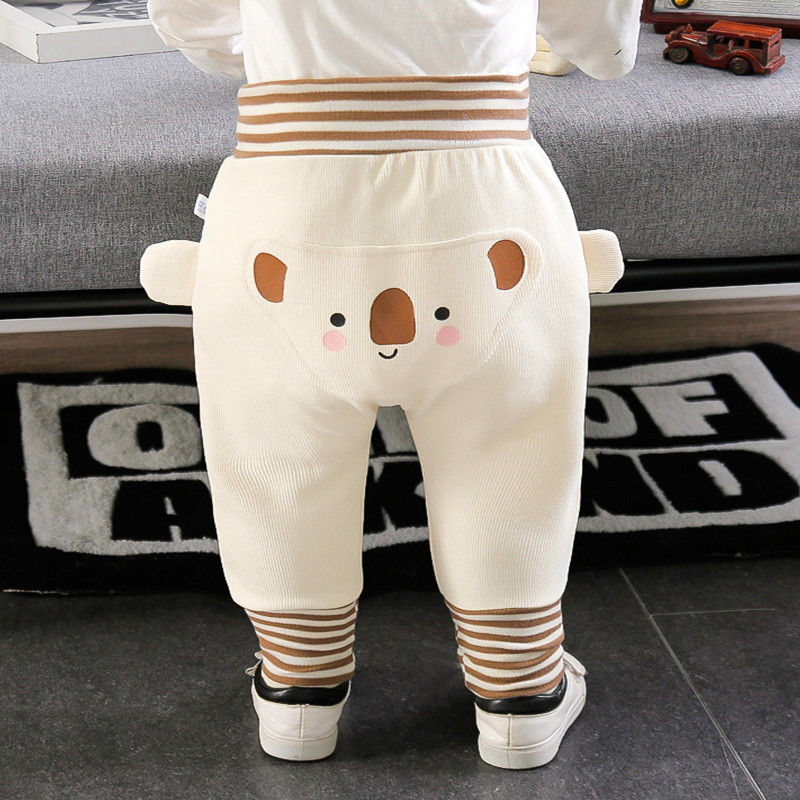 Children's new velvet PP pants for boys and girls high-waisted belly-protecting casual pants