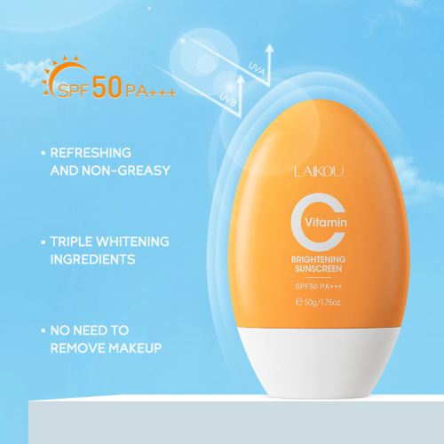 LAIKOU vitamin C isolation cream sunscreen cream 50g improves skin tone and moisturizes