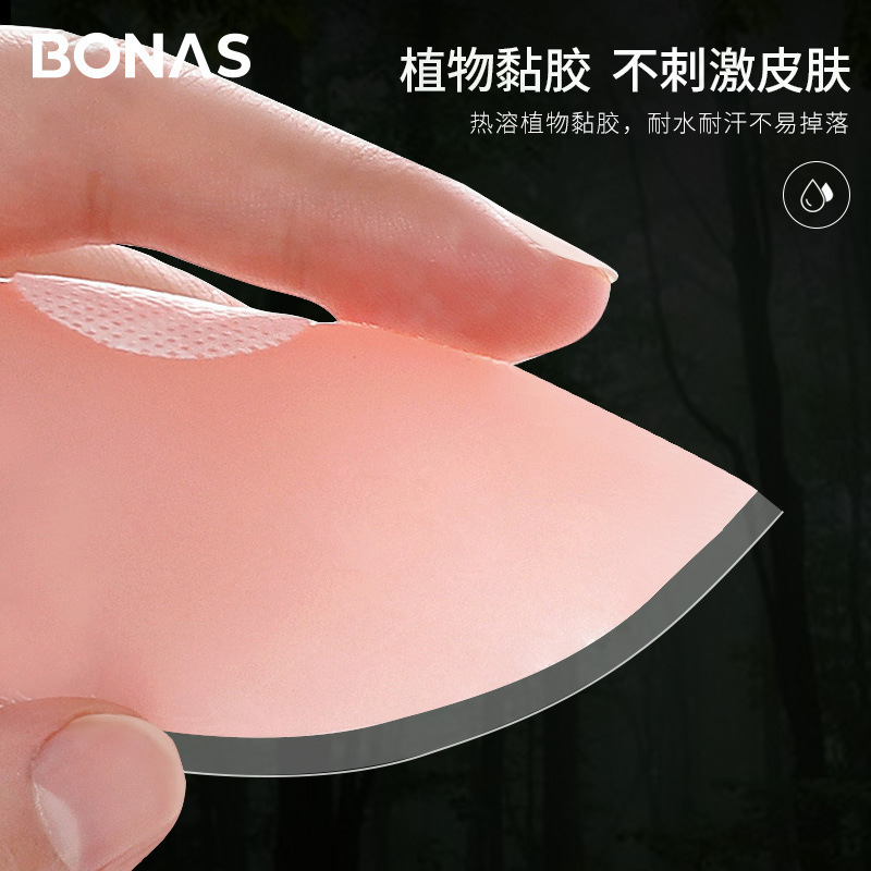 Baonasi silicone breast patch for women's wedding dress, anti-exposure patch, push-up breast patch, invisible anti-bump breast patch
