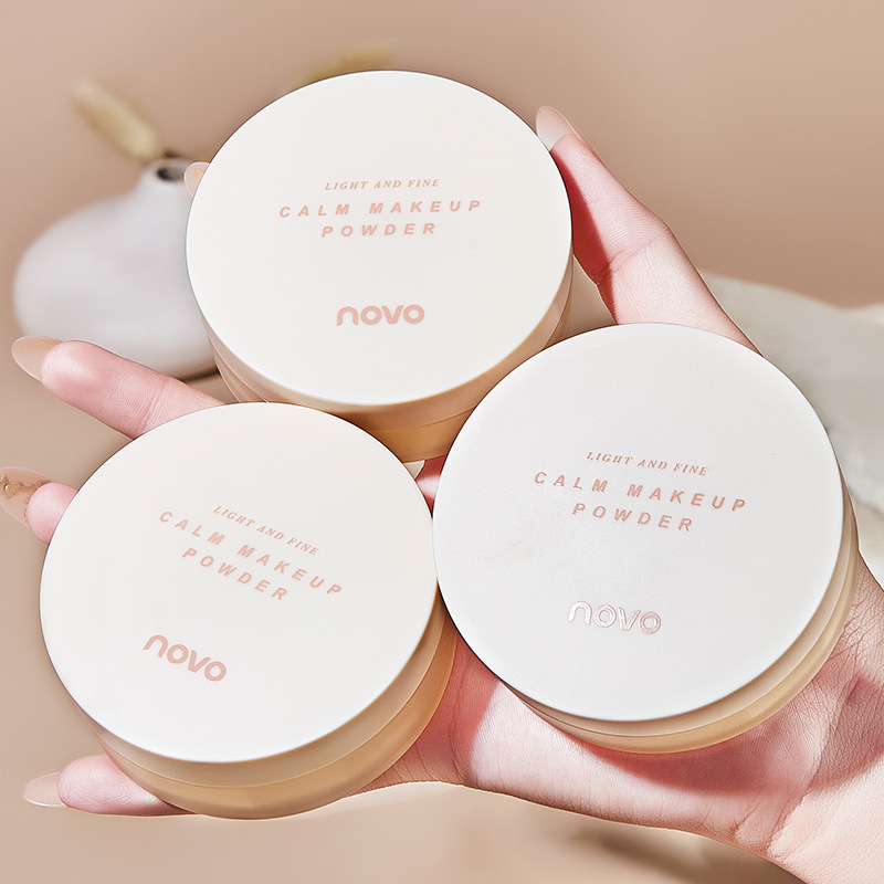 NOVO5550 Yunsha silky loose powder setting powder, oil-controlling powder, long-lasting, waterproof, sweat-proof, non-stuck powder