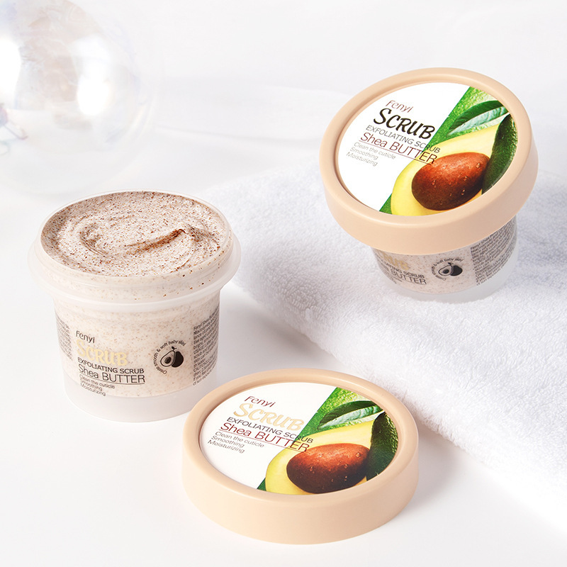 Fenyi shea butter light body scrub 100g exfoliates and cleans pores