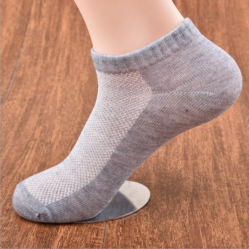 Men's short socks boat socks summer polyester cotton mesh socks Zhuji factory direct supply street stall foot bath socks