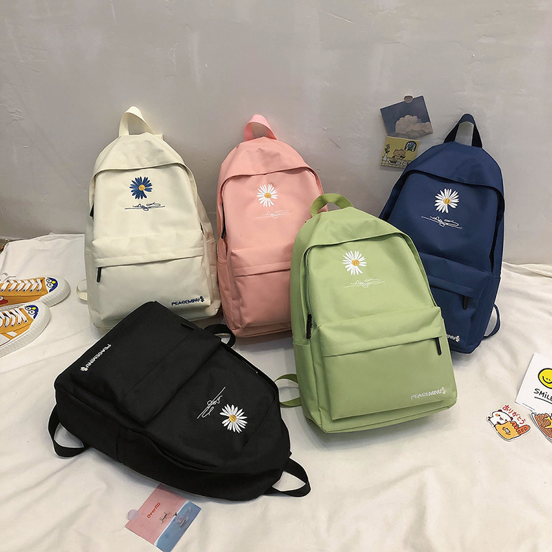 New student schoolbag Korean version Daisy backpack versatile large capacity Korean travel backpack night market supply