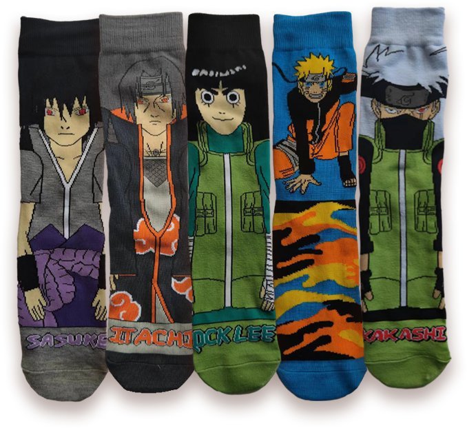 Men's Four Seasons Animation Manufacturer Socks Wholesale Men's Socks Naruto Women's Casual Amazon Ins Foreign Trade Socks
