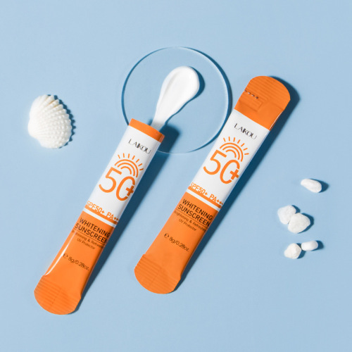 Cross-border LAIKOU sunscreen 8g hydrating moisturizing protective milk 1 piece