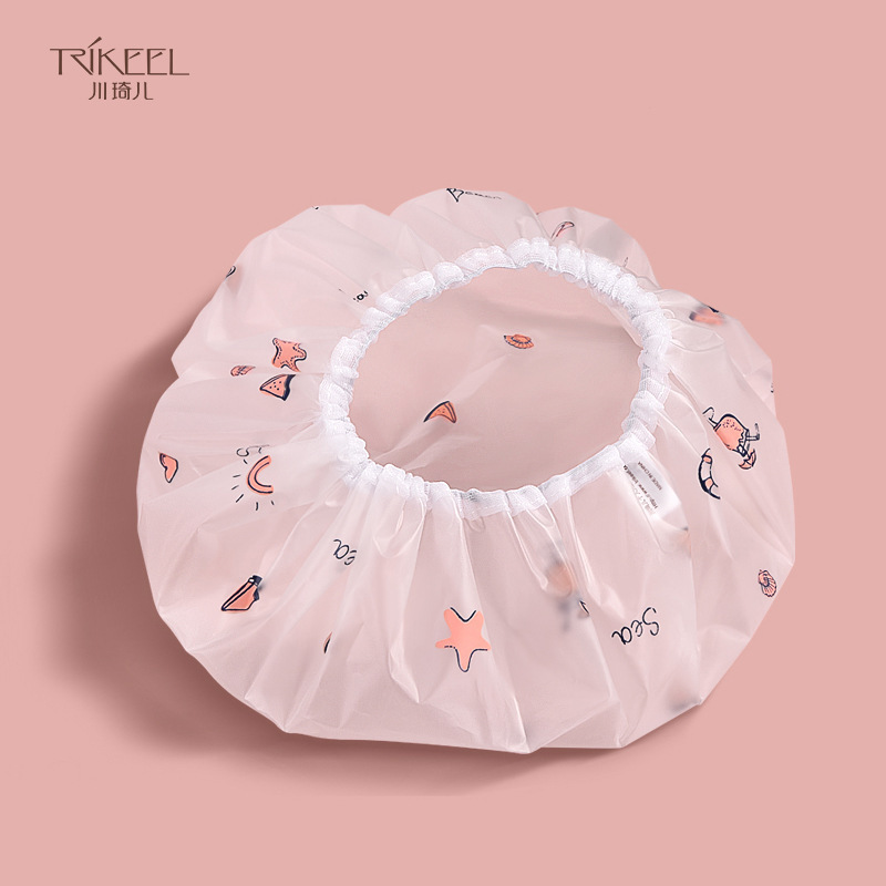 Chuanqi'er thickened shower cap waterproof shower cap hood kitchen oil fume-proof hat women's shower hair cover
