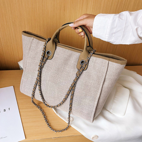 Yuezi Foreign Trade New European and American Bucket Women's Bag Large Capacity Portable One-Shoulder Diagonal Chain Tote Bag