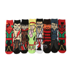 New male clown mid-calf cartoon men's socks cross-border supply female animation socks personality trendy skateboard socks manufacturer socks