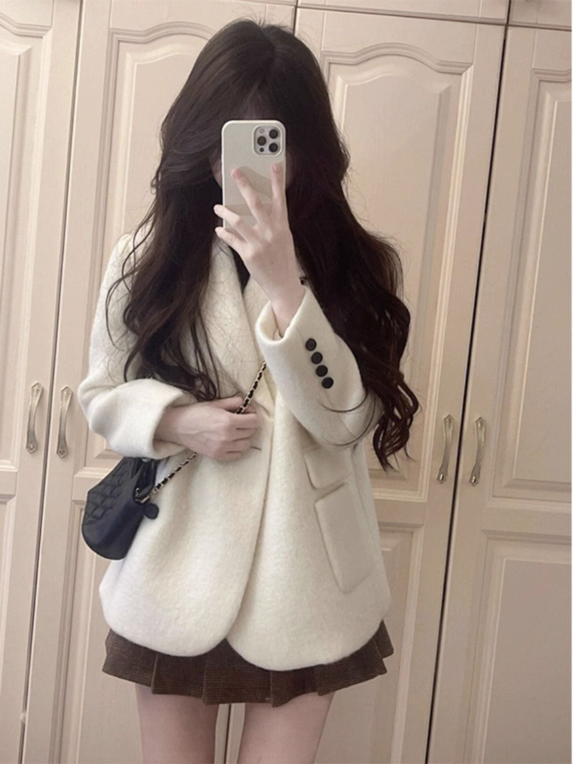 Short coat thickened rich daughter high-end woolen suit jacket women's autumn and winter new small women's fashion