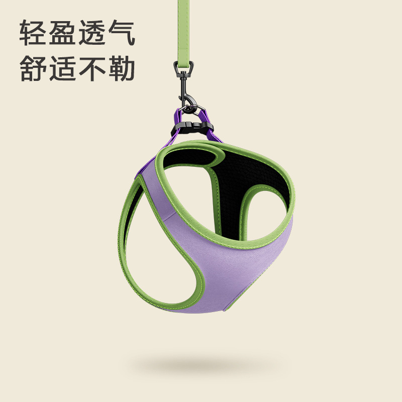Dog leash small dog harness dog leash vest style teddy dog ​​leash bichon dog walking rope dog leash