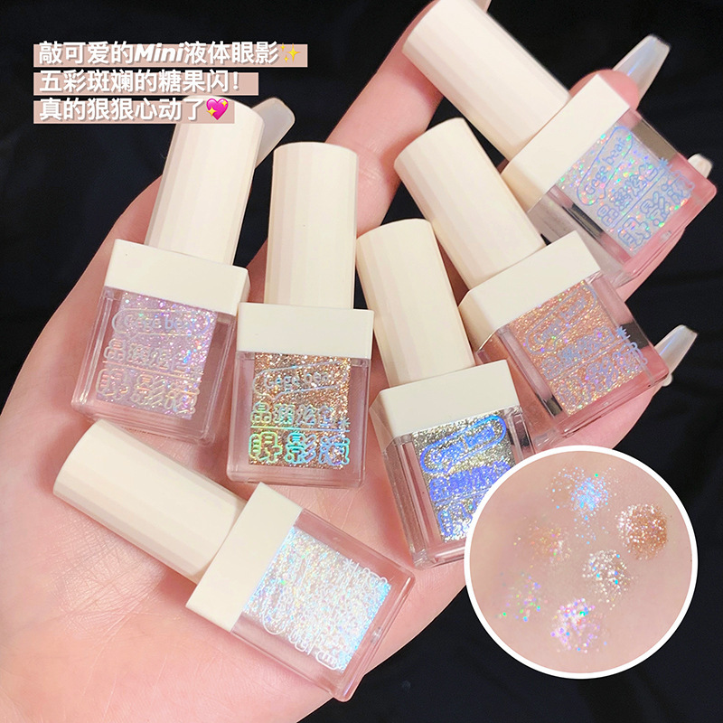 Gege Bear Liquid Eyeshadow Pearlescent Glitter Sequins Silkworm Tear Makeup Eyeshadow Liquid Makeup Cross-border Cosmetics