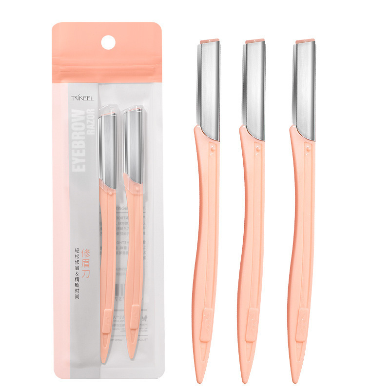 Chuanqi'er 3-piece decorative eyebrow razor set, novice safe macro eyebrow razor, shaving tool, portable blade