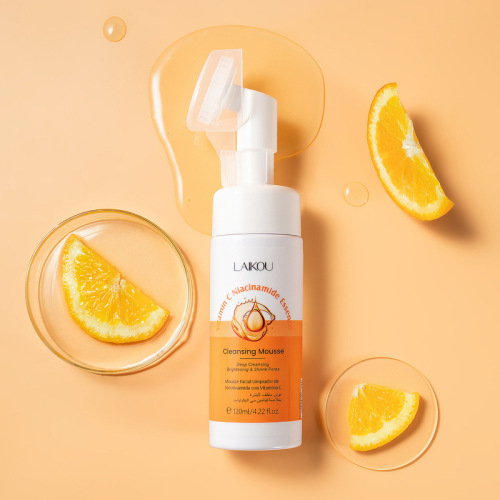 LAIKOU Vitamin C Niacinamide Cleansing Mousse 120ml New Packaging Facial Care Cleansing Pores Cleansing