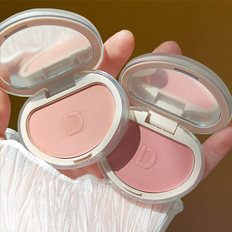 DAIMANPU single color powder blush, vitality matte whitening nude expansion color milk powder rouge makeup