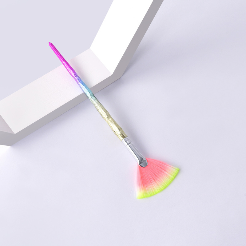 Frosted diamond fan-shaped makeup brushes makeup tools GUJHUI