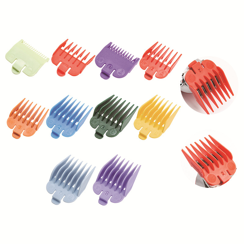 Haircut Electric Push Limit Comb Salon Haircut Limit Comb Hairdressing 10-piece Set Clipper Positioning Caliper