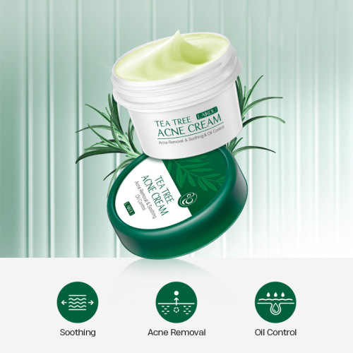 LAIKOU tea tree anti-acne cream 20g moisturizing and hydrating skin care products English packaging