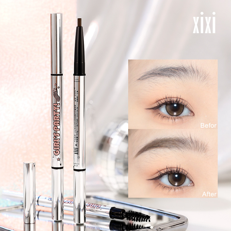 XIXI Streamer Symphony Three-dimensional Eyebrow Pencil Waterproof, Sweatproof, Long-lasting, Non-smudged, Smooth and Non-Caking, Beginner Women 579