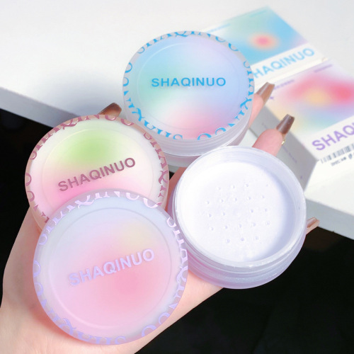 Sachino Mousse Filter Loose Powder Matte blue-purple waterproof long-lasting non-removing makeup removes oil and sets makeup air powder
