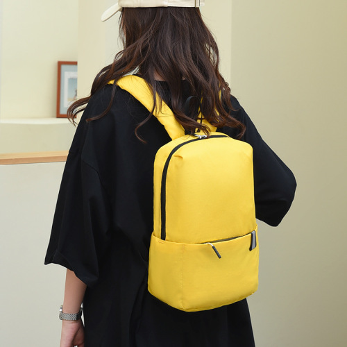 Foreign trade backpacks can be customized with LOGO, colorful backpacks, lightweight travel bags for men and women, simple and fashionable campus student bags