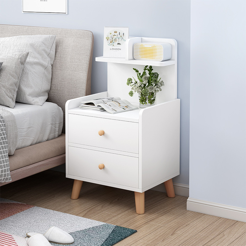 Simple bedside table, simple mini storage cabinet, storage rack, modern Nordic economical small bedside cabinet