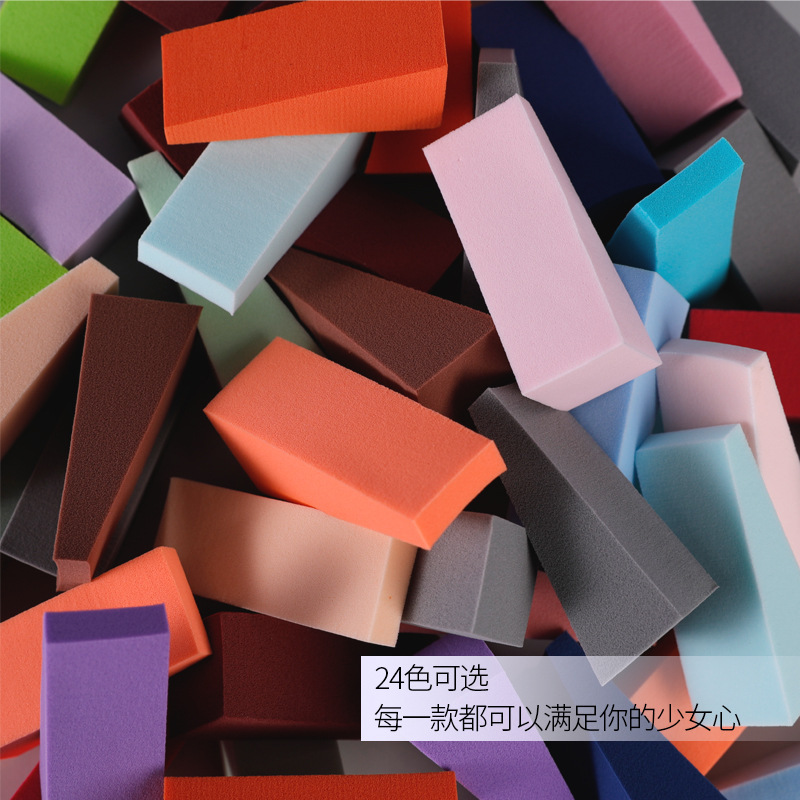 Super soft triangular sponge block air cushion puff, wet and dry makeup sponge
