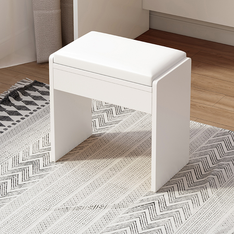 Gray + off-white leather chair